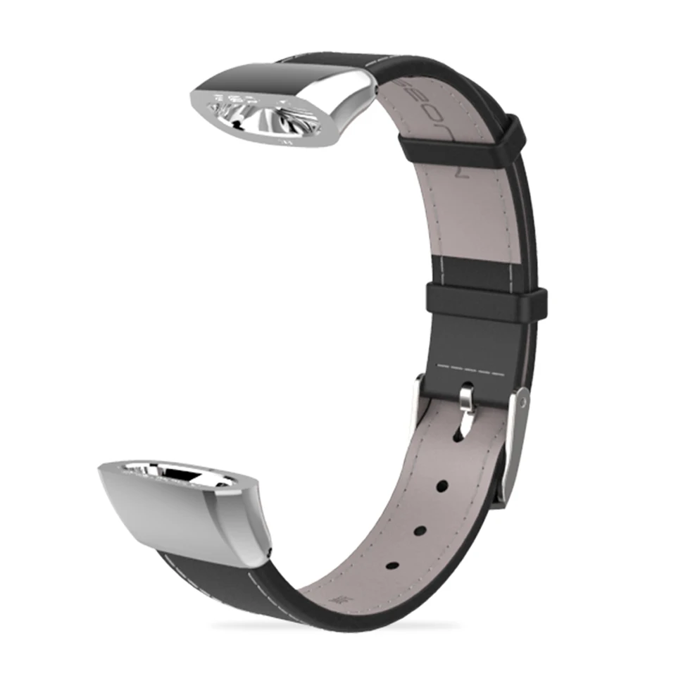 Silver Black Ремешок из натуральной кожи для huawei Band 2 Pro B29 B19 для huawei 2 часы умный Браслет спортивный ремешок+ отвертка - Цвет ремешка: Silver Black