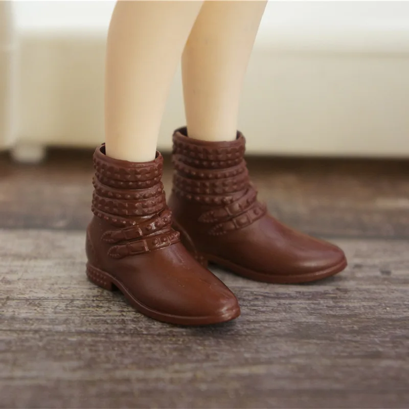 Blythy Doll Boots Doll Decors 1/6 Blyth Black Coffee Blue White Silver Sandals Shoes Children DIY Dressing Toy Fashion Shoe doll accessories doll shoes