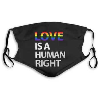 

Love is A Human Right Active Carbon Filter Mask with PM2.5 Filters 5 Layers of Protection for Men Women