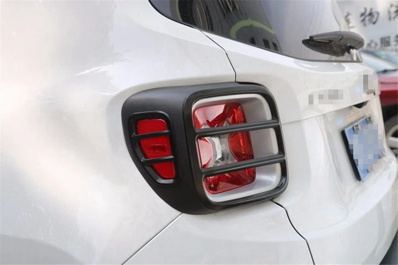 Черный металлический задний светильник задний фонарь Защитная крышка для Jeep Renegade