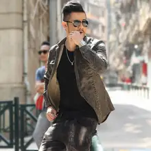 Ретро Потертая джинсовая мужская повседневная камуфляжная рубашка с длинным рукавом мужская армейская приталенная винтажная брендовая осенне-зимняя рубашка с карманами S897