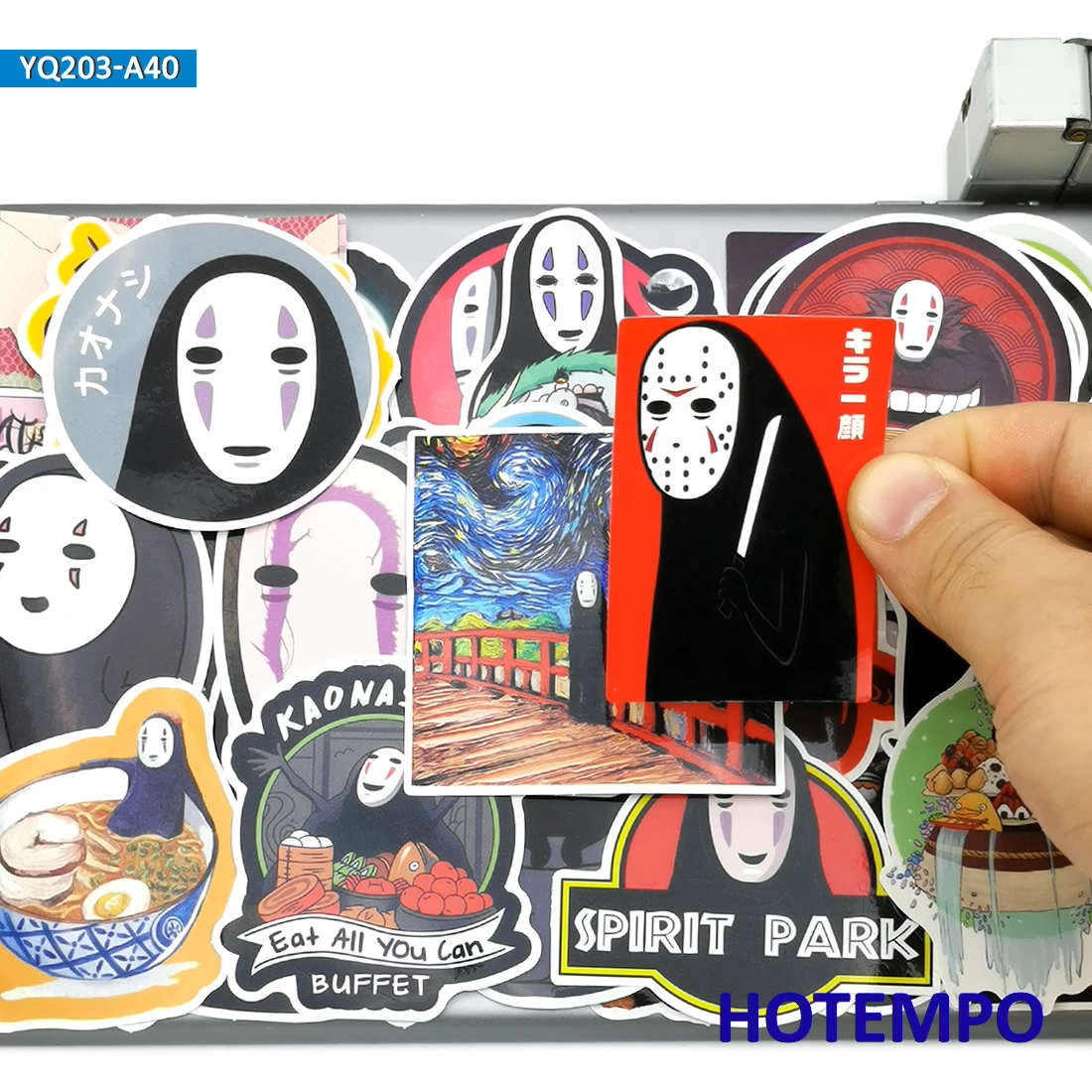 40pcs Anime Movie Spirited Away No Face Man Cute Cartoon Waterproof Sticker  For Diy Phone Laptop Luggage Skateboard Car Stickers - Sticker - AliExpress