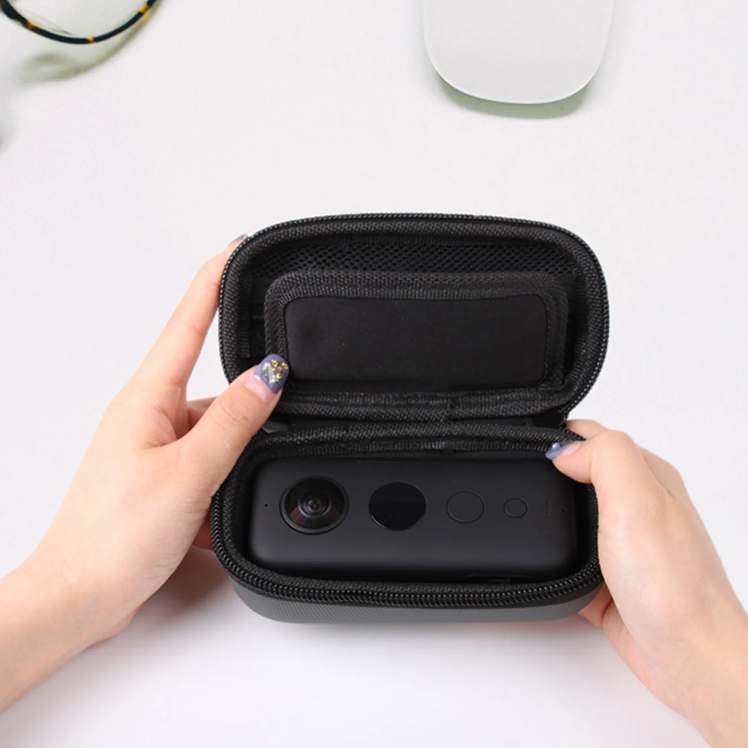 SUNNYLIFE мини Сумочка Портативный сумка для хранения чехол для Insta360 ONE X Спорт на открытом воздухе Камера Батарея SD карты аксессуары