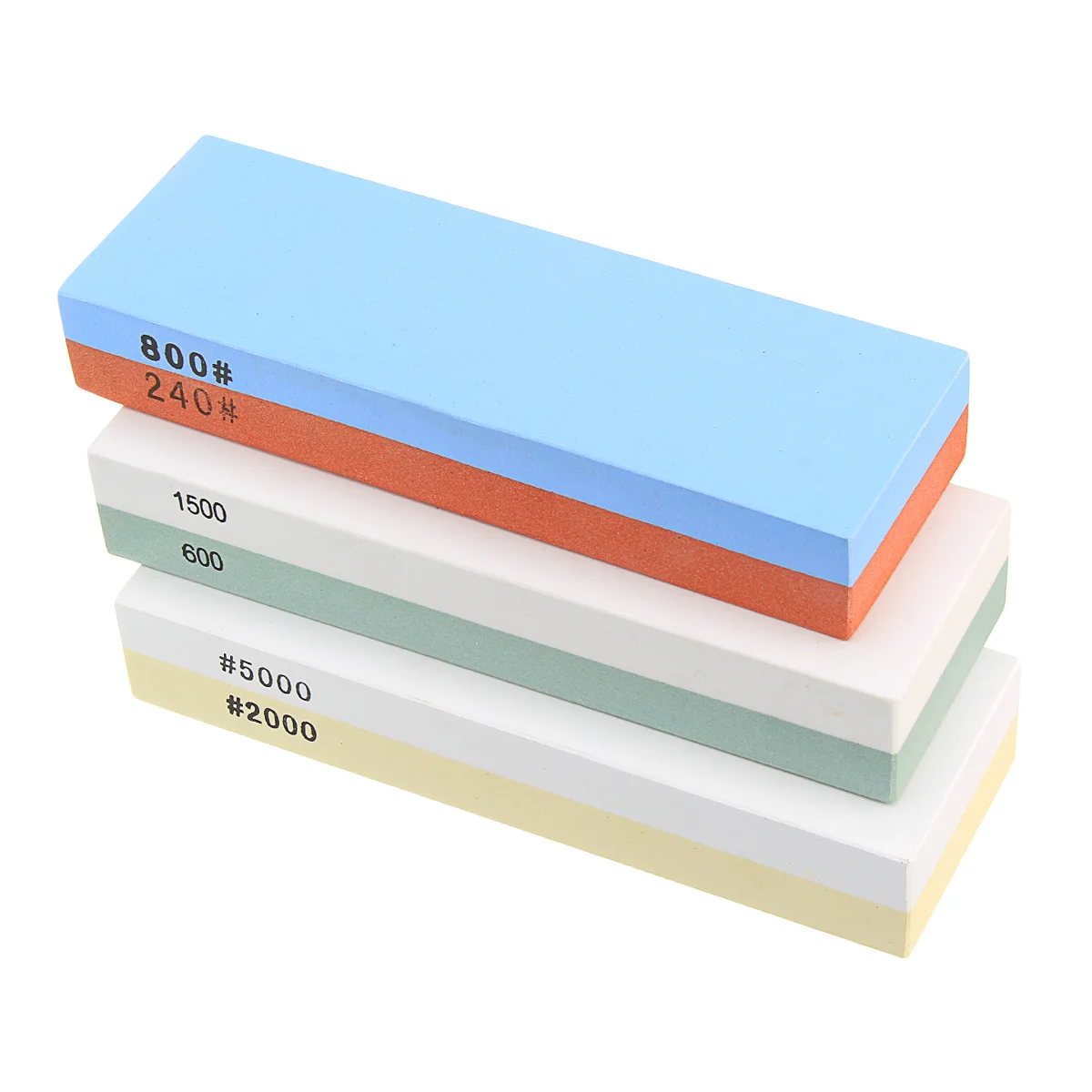 

Kitchen Knife Sharpener Stone Double Sided Sharpening Grinding Stone Waterstone Dual Whetstone 240/800 600/1500 2000/5000 Grit