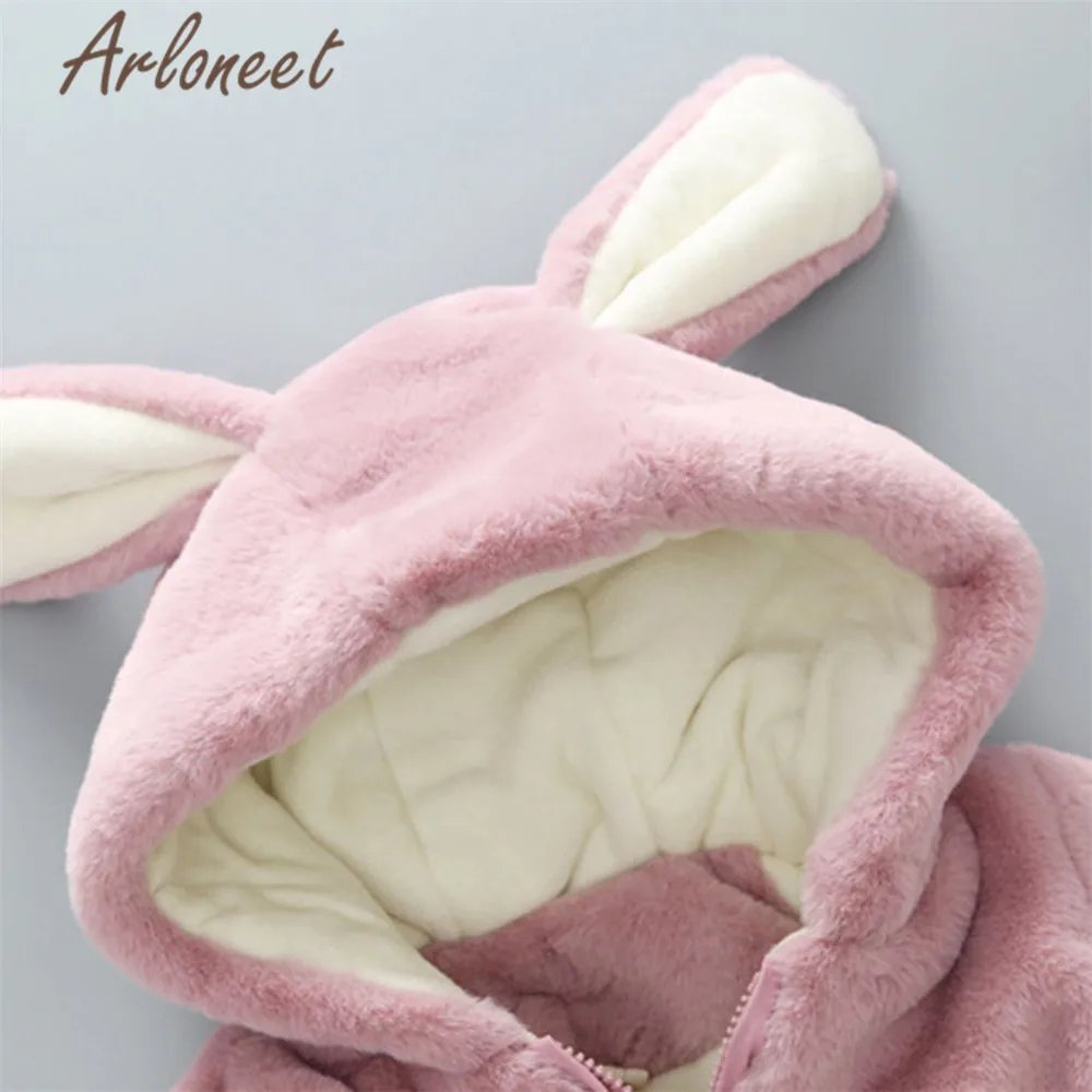 ARLONEET пальто для маленьких девочек теплое зимнее толстое хлопковый плащ верхняя