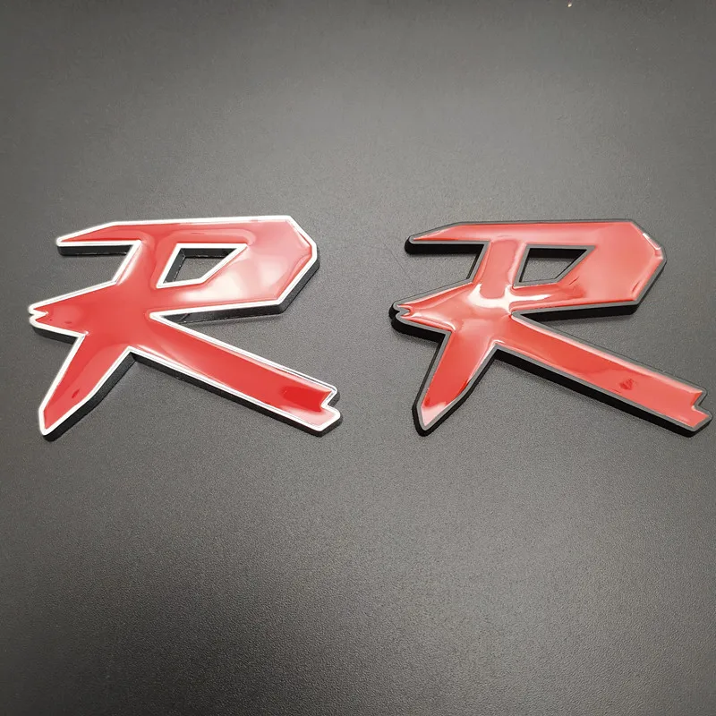 

3D TYPER TYPE R Racing Emblem Badge Logo Decal Sticker Stickers TYPES TYPE S Metal Front Grill Grille Badge Emblem For HONDA KIA