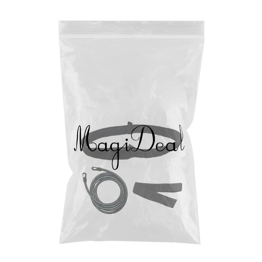 Swimming Resistance Belt Swim Training Band Swim Elastic Exerciser Belt with One Waist Strap One mesh Storage Bag