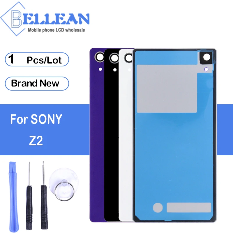 

Dinamico Z2 Battery Glass Cover Replacement For Sony Xperia Z2 Door Back Cover D6503 D6502 D6543 L50W Housing Back Cover+Tools
