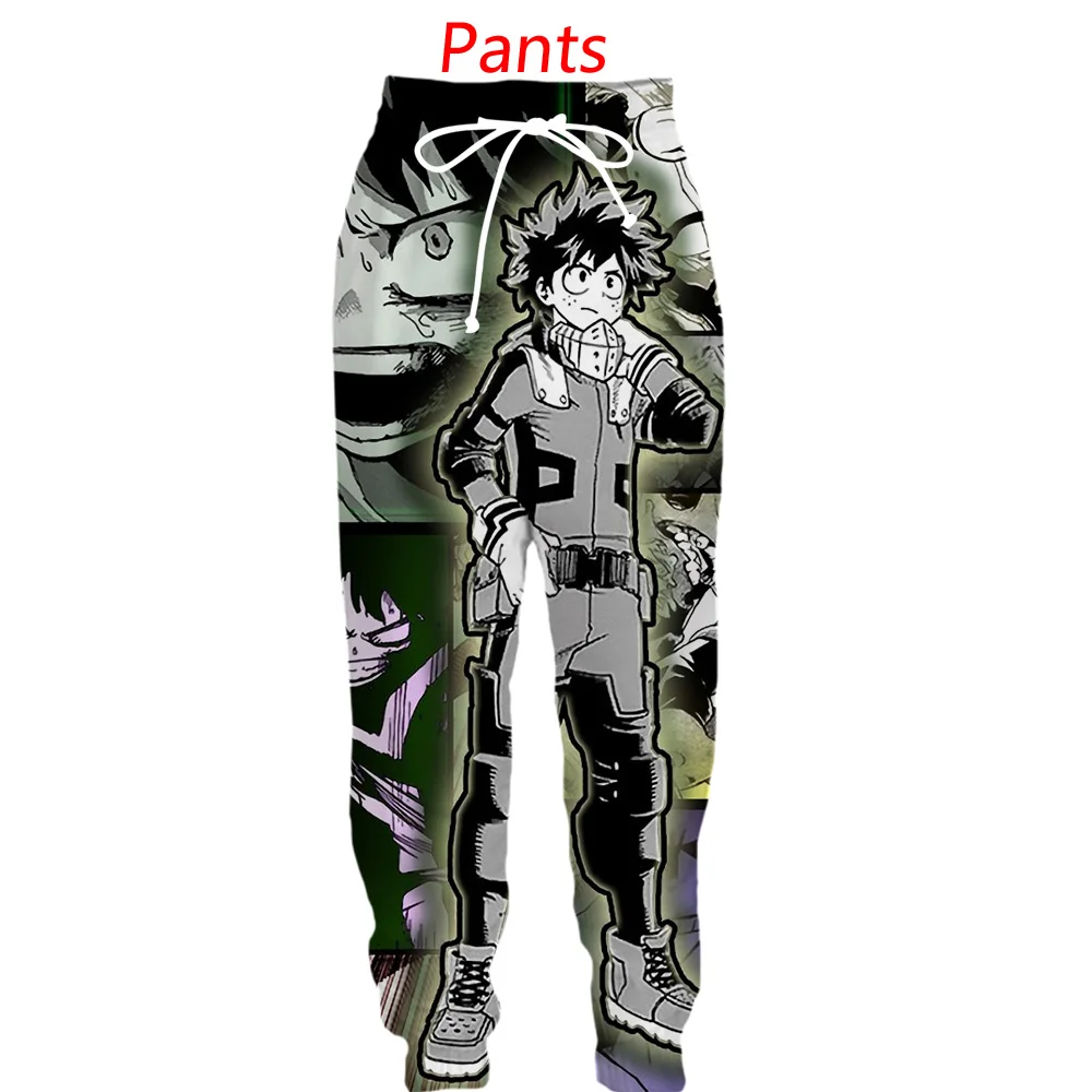 My Hero Academia Harajuku Anime 3D Casual Hoodies, Pants, Shorts And T-Shirts