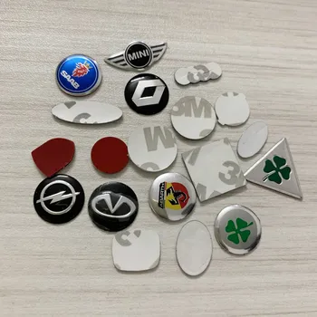 

20X 21mm 18mm 11mm 12mm 14MM 15mm 16mm all logo Black Blue Red white Key Remote Fob Emblem Badge Logo Sticker