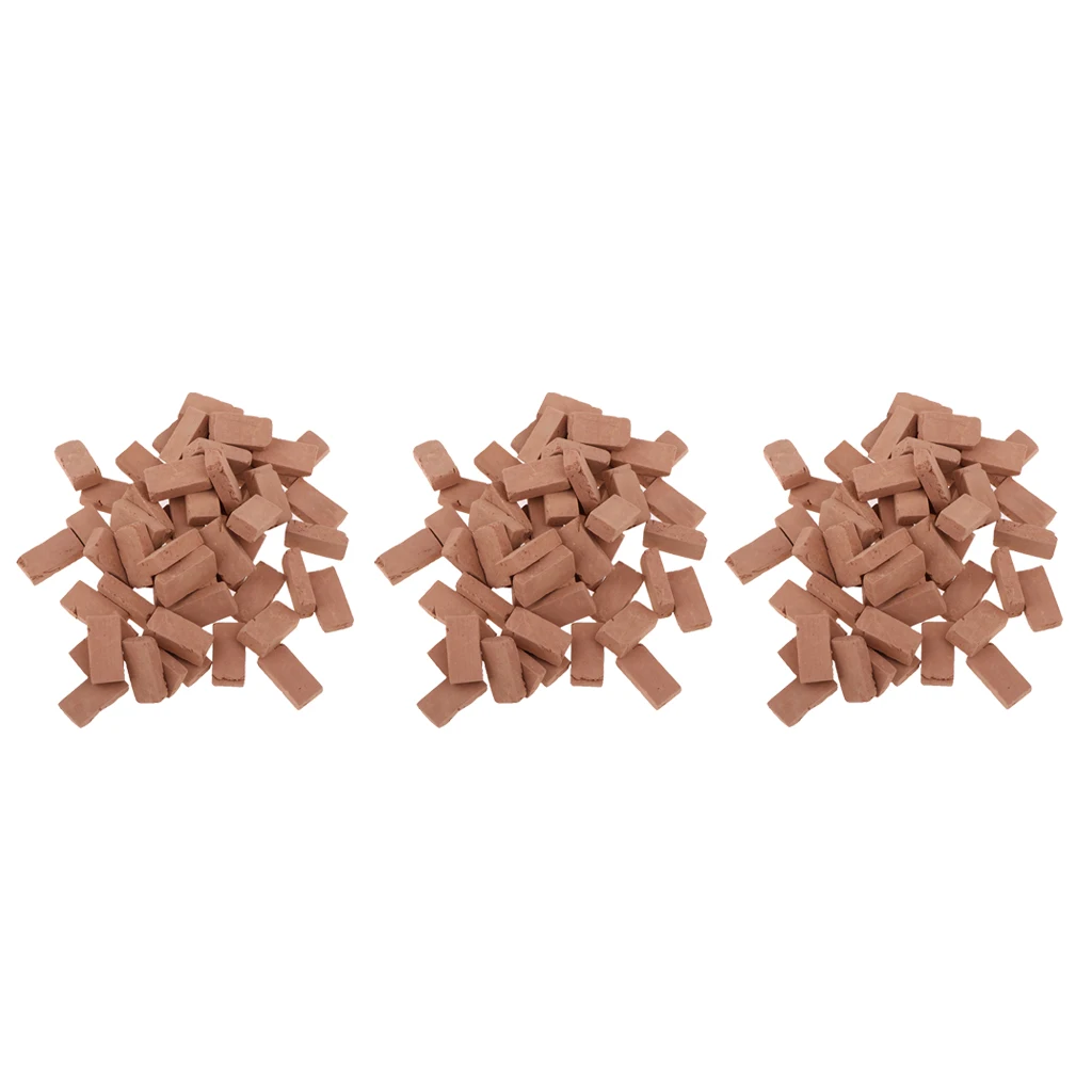 1/16 Scale Clay Red Bricks Model for Sand Armor Scenery Decoration 1.7x0.9cm