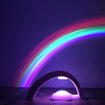

Creative LED Rainbow Projector Light Romantic Starry Colorful Night Light Home Bedroom Sleeping Light Birthday Gift for Kid
