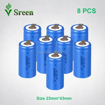 

with Nickel Sheet SC 2200mAh 1.2V NI-CD Rechargeable Battery Cell DIY to Subc Electronic Accumulator Rechargeable Battery Packs