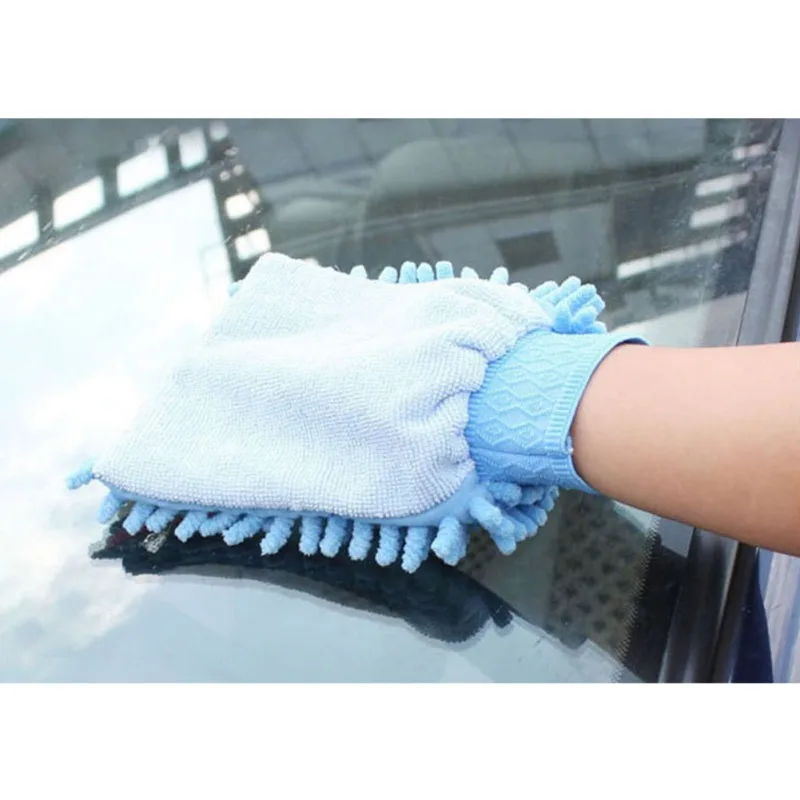 Автомобильная Очищающая высушивающая перчатка из микрофибры шенильная микрофибра инструмент для мытья окон перчатка для мытья машины аксессуары для автомобиля