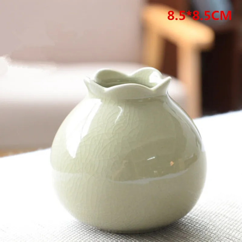 

Small Fresh Vase Celadon Modern Creative Home Living Room Decorative Flower Decoration Grass Water Culture Container Flower Insert M2857