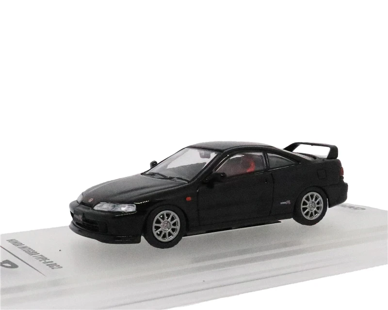 Honda Integra Black 1: 64 INNO64 Honda Civic Тип-R Fit Accord Mitsubishi EVO Toyota Corolla levin гонки литой модельный автомобиль - Цвет: Honda Integra Black