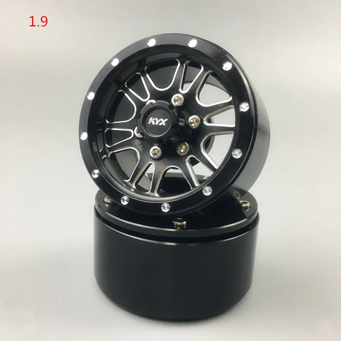 

KYX Racing Universal Alloy 1.9" Wheel Rims for 1/10 RC Crawler Car Traxxas Axial SCX10 II D90 CC01 TRX4 Wraith