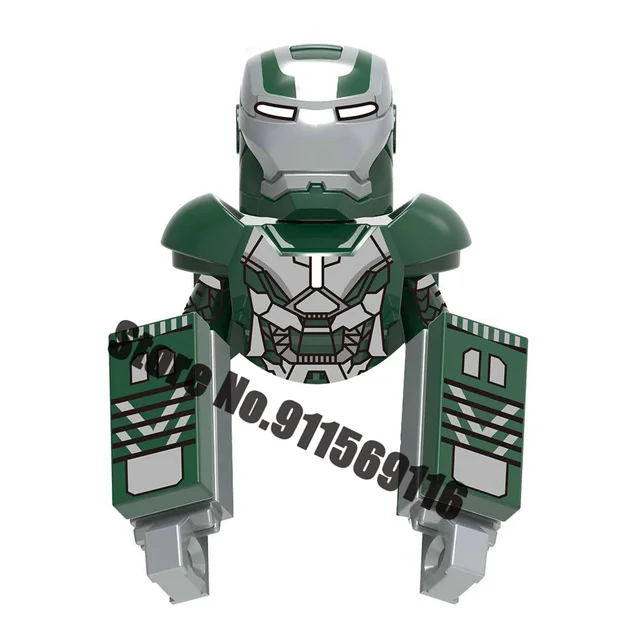 Superhero Iron Man Mark Building Blocks Bricks Tony Stark War Machine Ultron Action Figures Kids Toys Christmas Gifts H-X1242