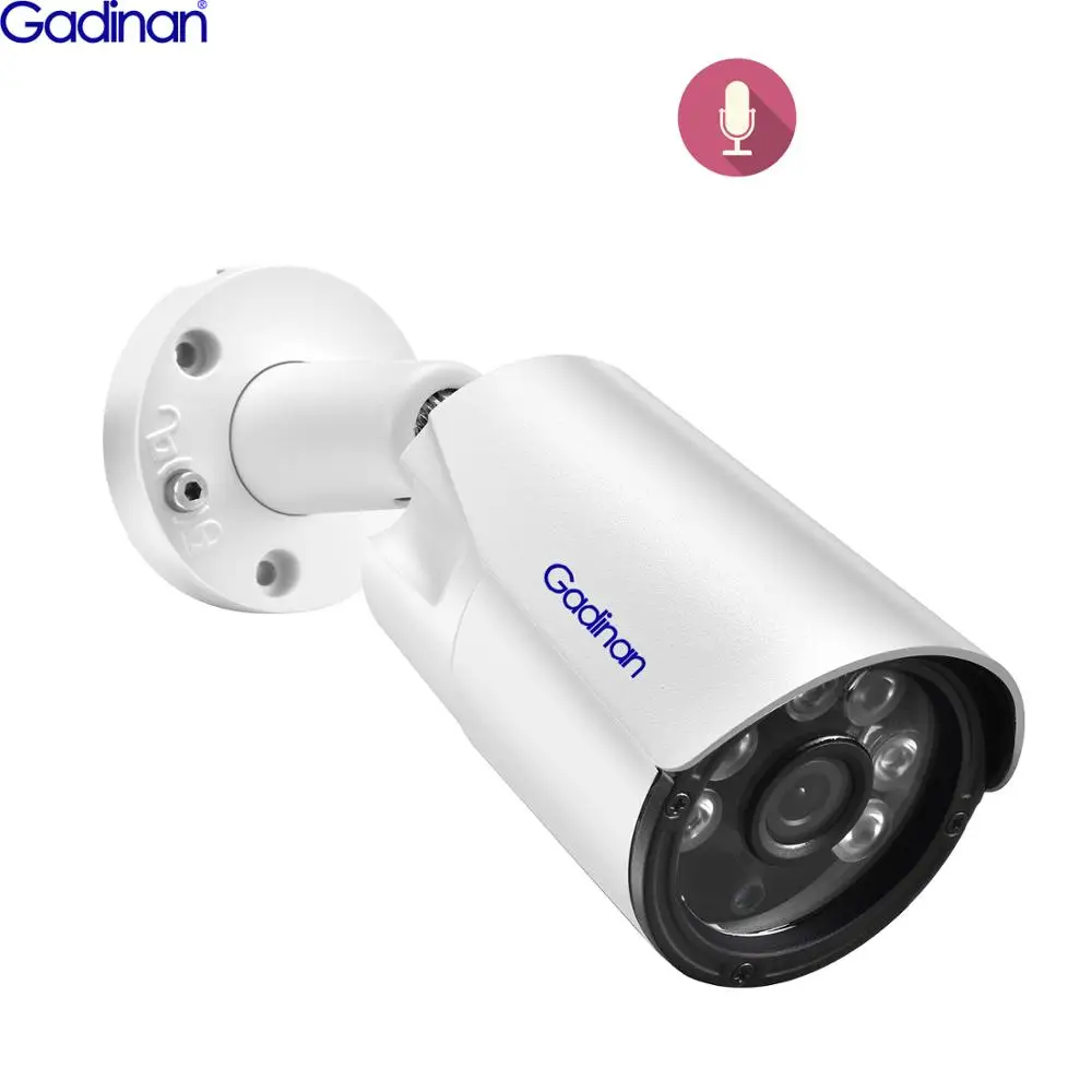 IP камера Gadinan Super HD 2592X1944P 5 Мп 3 48 В POE Модуль Аудио Микрофон наружная ИК ночного