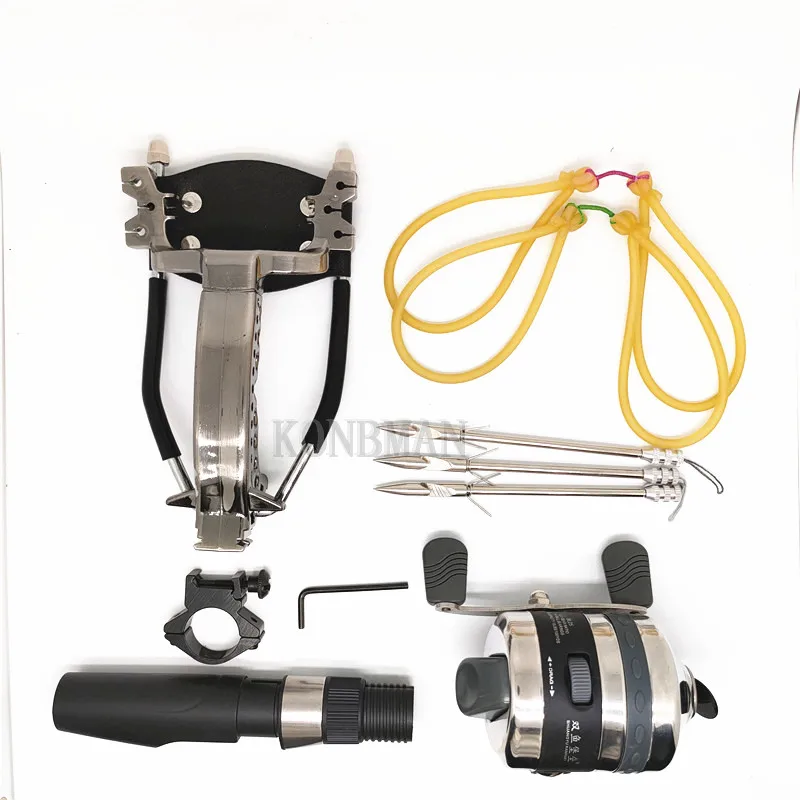 

Powerful Multi-function Archery Bow Fishing Shooting Fish Slingshot Catapult Hunting Bow Fishing Sling Shot Arrow Kit Darts