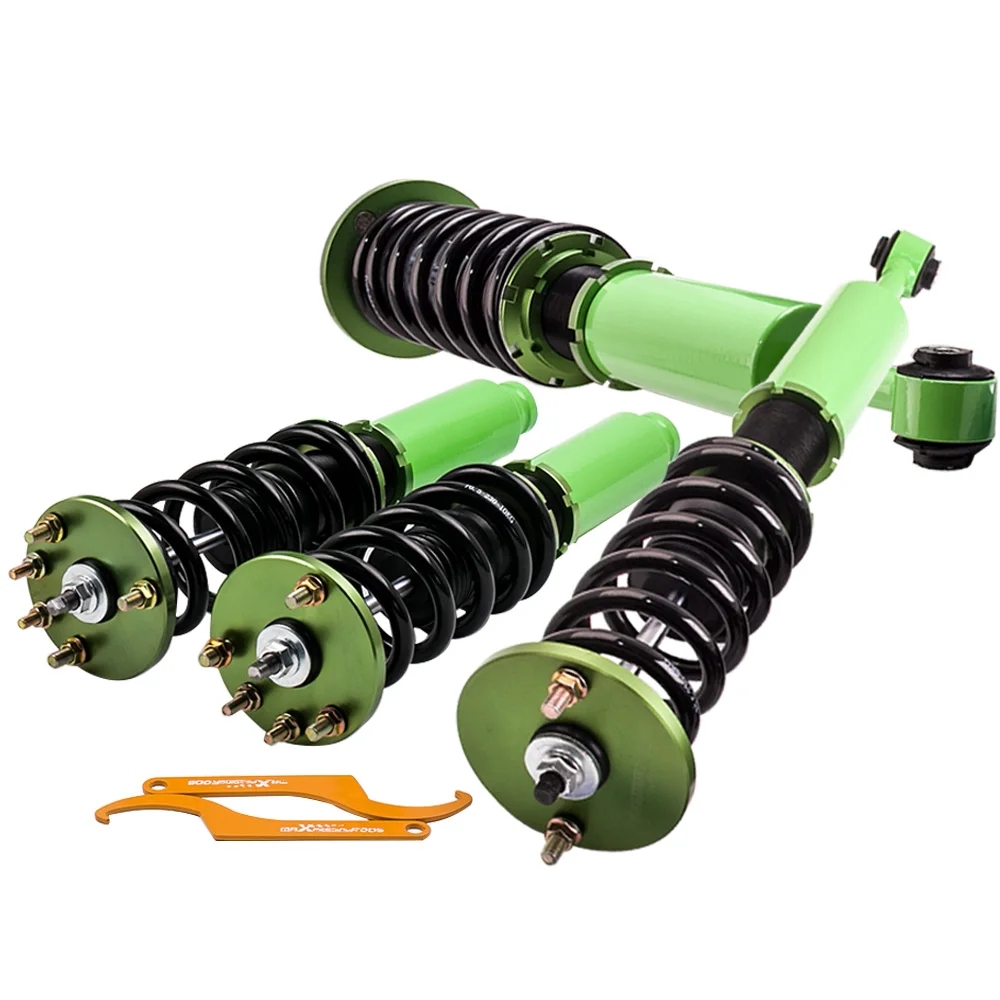 

4Pcs For Honda Accord 2003-2007 Complete Struts Shocks & Spring Coils w/ Mounts Struts Lowering Ride Height Shock Absorber