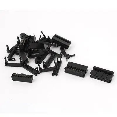 

2.54mm Pitch FC-16P Dual Row 16 Pins IDC Female Pin Header Connector 10 Sets
