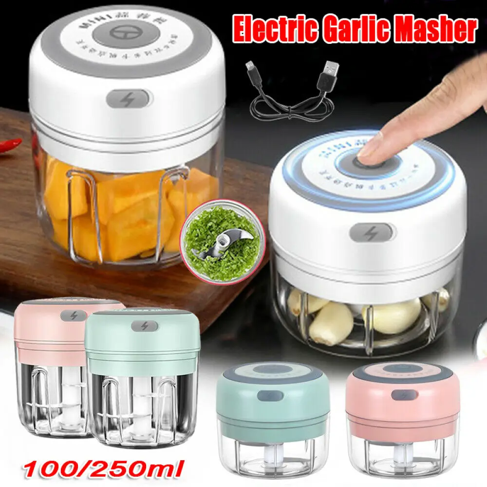 New Mini Usb Electric Garlic Masher Wireless Garlic Grinder Press
