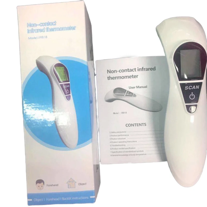

Medical Infrared Thermometer Forehead Baby Portable Non-Contact Child Handheld Body/Object Temperature Measure IR Device