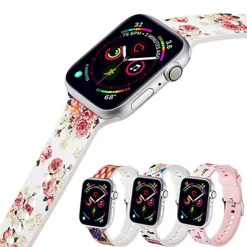 

Ins Flower Strap for Apple Watch iWatch Series 5 4 3 2 1 Watch Band Wristband for iWatch 38 40 42 44 mm Loop Bracelet Watchband