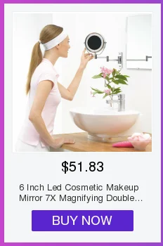 10x увеличительное зеркало для макияжа с туалетным столиком, светильник 360 Вращение настенное крепление косметическое зеркало макияж зеркало для ванной комнаты светильник s