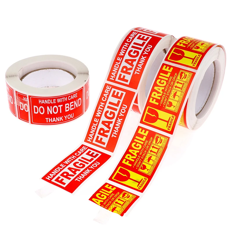 Fragile Stickers Handle with Care Thank You Warning Labels DIY Supplies 250pcs/Roll custom labels