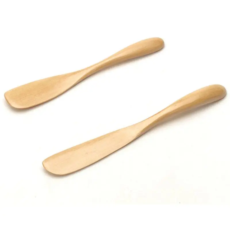 New Wooden Butter Knife Cheese Spreader 6.5 Inch, Jam Knife Butter Cake