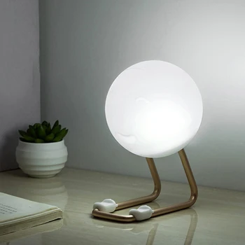 

Bedroom Bedside Light Silicone Baby Led Night Light Round Smile Ball Shape Kid Toy Lights Bedside Night Lamp Gifts For Kids Gift