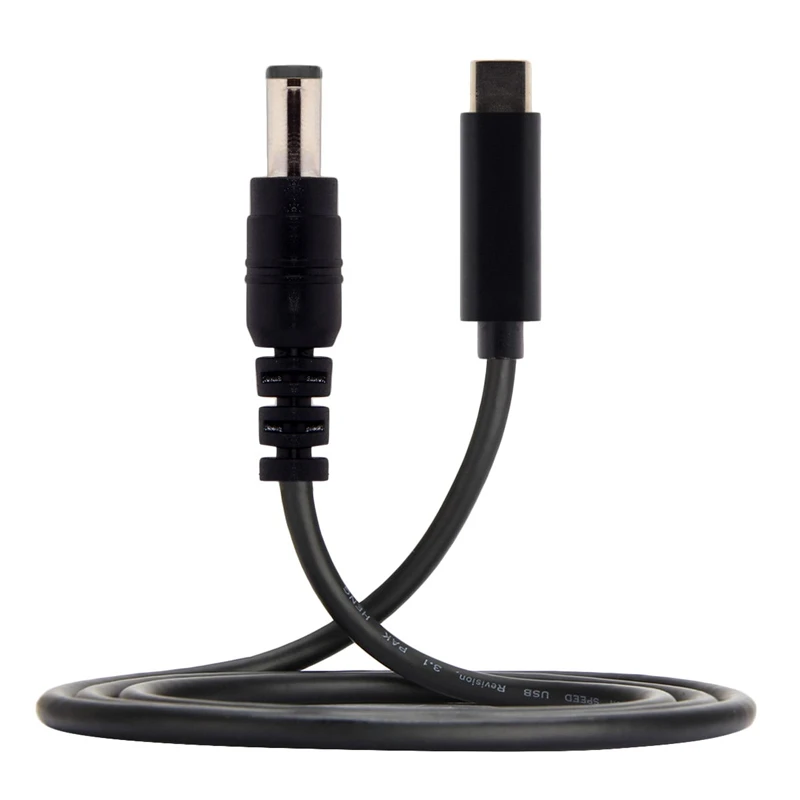 Тип C USB-C вход в прямоугольник 5,5*2,1 мм Мощность PD зарядный кабель для ноутбука 180 см 6 футов