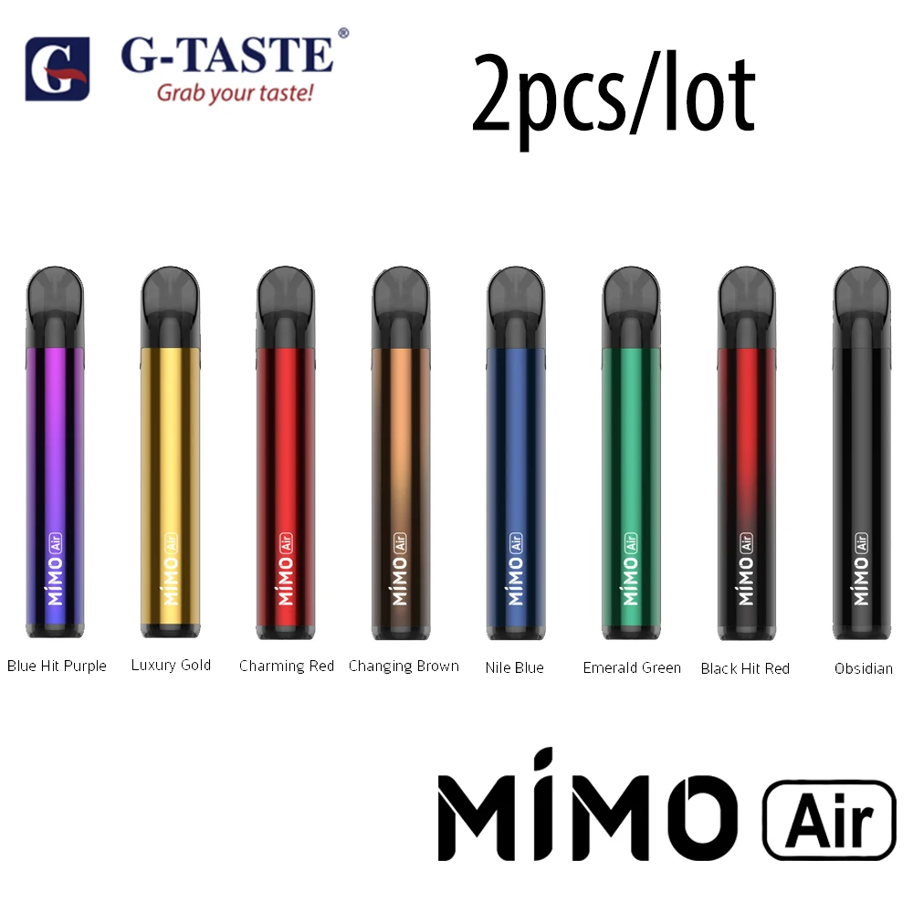 2 шт. G taste MIMO Air Pod Kit встроенный аккумулятор 450 мАч и емкость 1 3 мл Cartidge pod system vaporizer VS