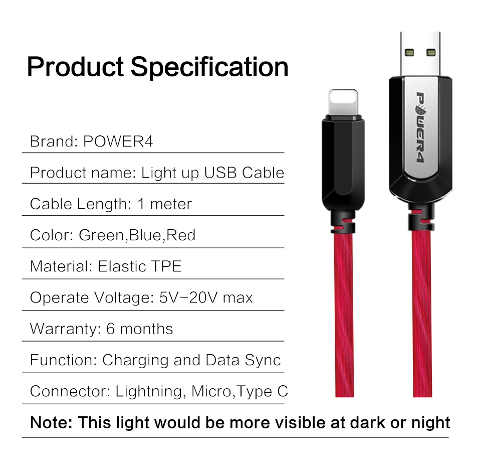 Power4 два пакета Micro USB шнур 3,0 для Android телефонов зарядное устройство Реверсивный Micro светодиодный кабель USB для samsung быстрой зарядки Microusb