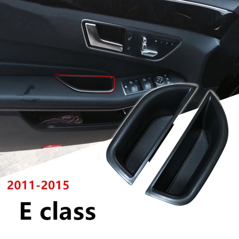 Car Organizer For Mercedes Benz E class W212 2010-15 C207 Door Handle Storage Box Container Holder Aray Auto Accessories