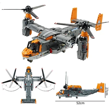 

1636 PCS 2020 New Aircraft Fighter Bell-Boeing V-22 Osprey Building Blocks Bricks Kids Christmas Toys Gifts