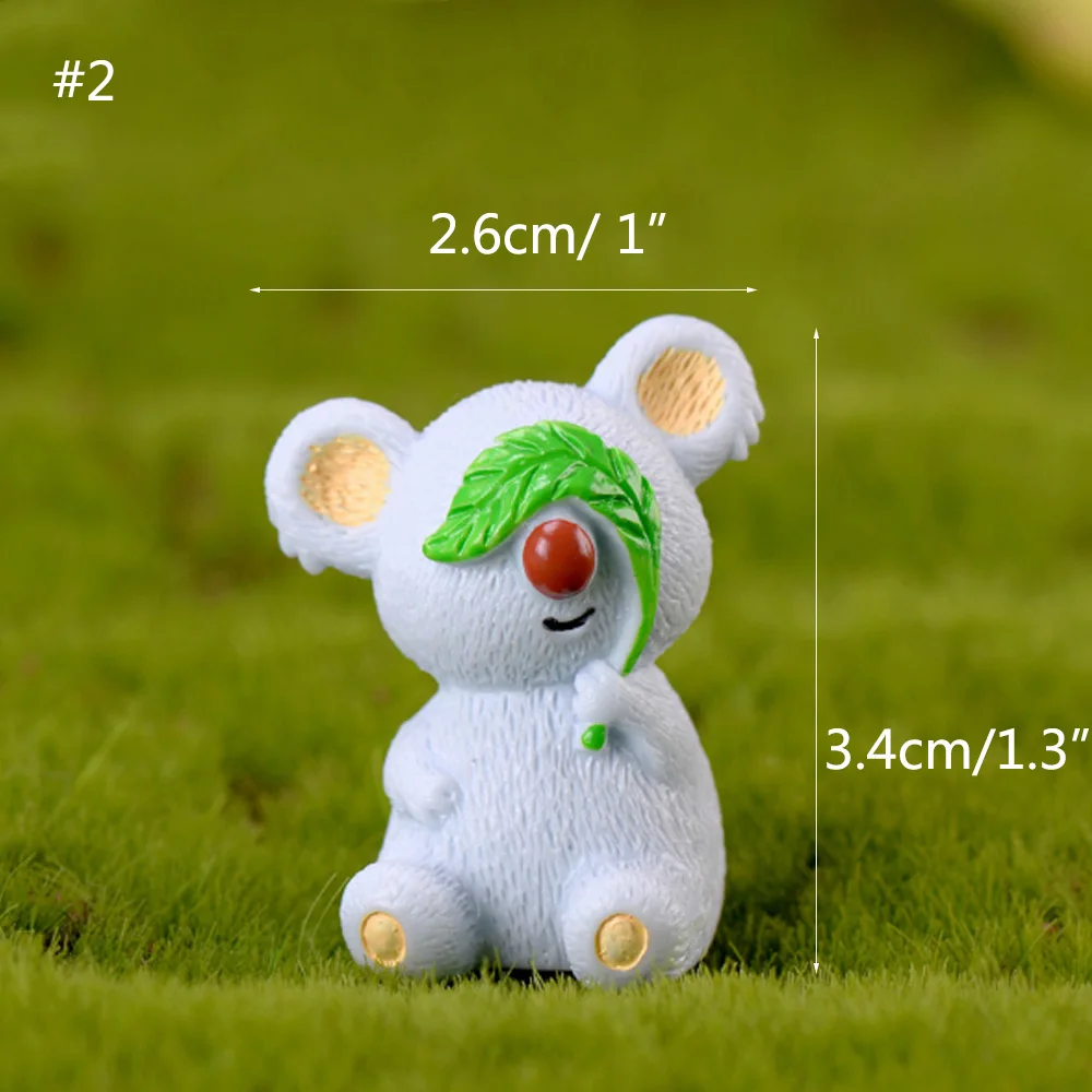 Смола милые повседневные модели Koalas украшения для суккулентов креативные ремесла Декор автомобиля Приборная панель декор украшения Новое поступление