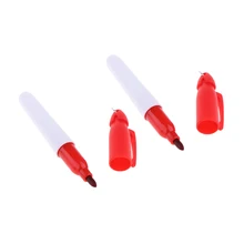 MagiDeal 2x мяч для гольфа маркер линии ручки рисования аксессуары для игры в гольф красный