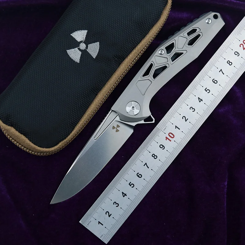Складной нож LEMIFSHE jk3214 тактический Клинок с титановой рукояткой для охоты