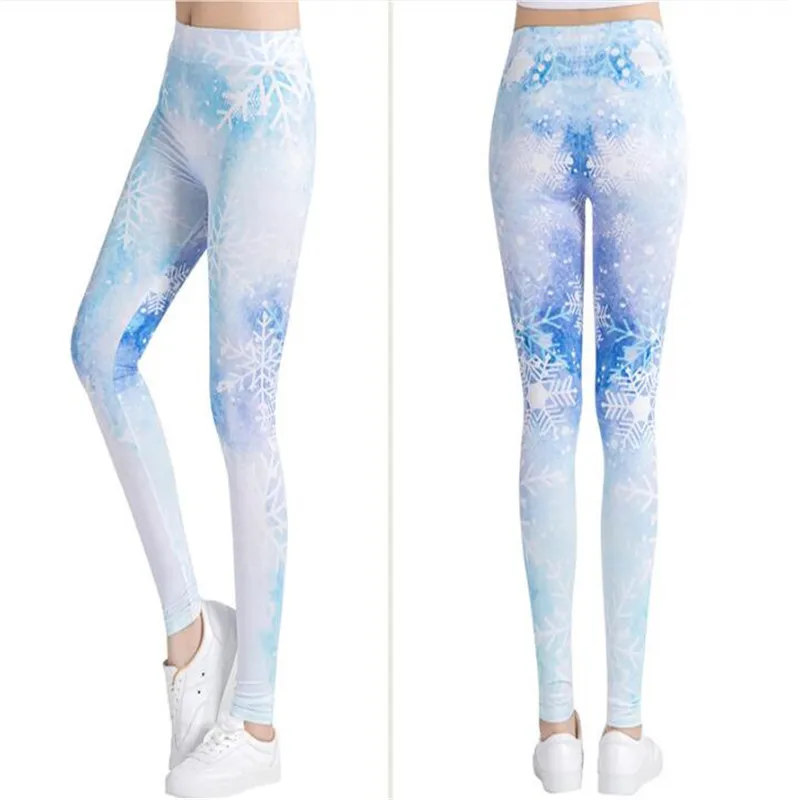 New Sexy Women Legging Printing Polyester Fiber Fitness Leggins Fashion Slim High Waist Legging Elastic Woman Pants