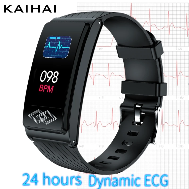 24-часовой динамический ЭКГ HRV SpO2 Монитор пульса кислорода в крови smartband