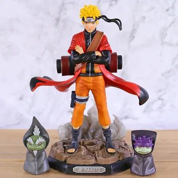 

Naruto Shippuden GK Uzumaki Naruto Sennin Mode with Shima Fukasaku PVC Statue Figure Collectible Model Toy