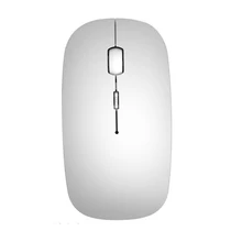 2,4G беспроводной Bluetooth двойной режим 2 в 1 перезаряжаемая мышь 1600 dpi для ноутбука ПК планшета IPad черный серебристый