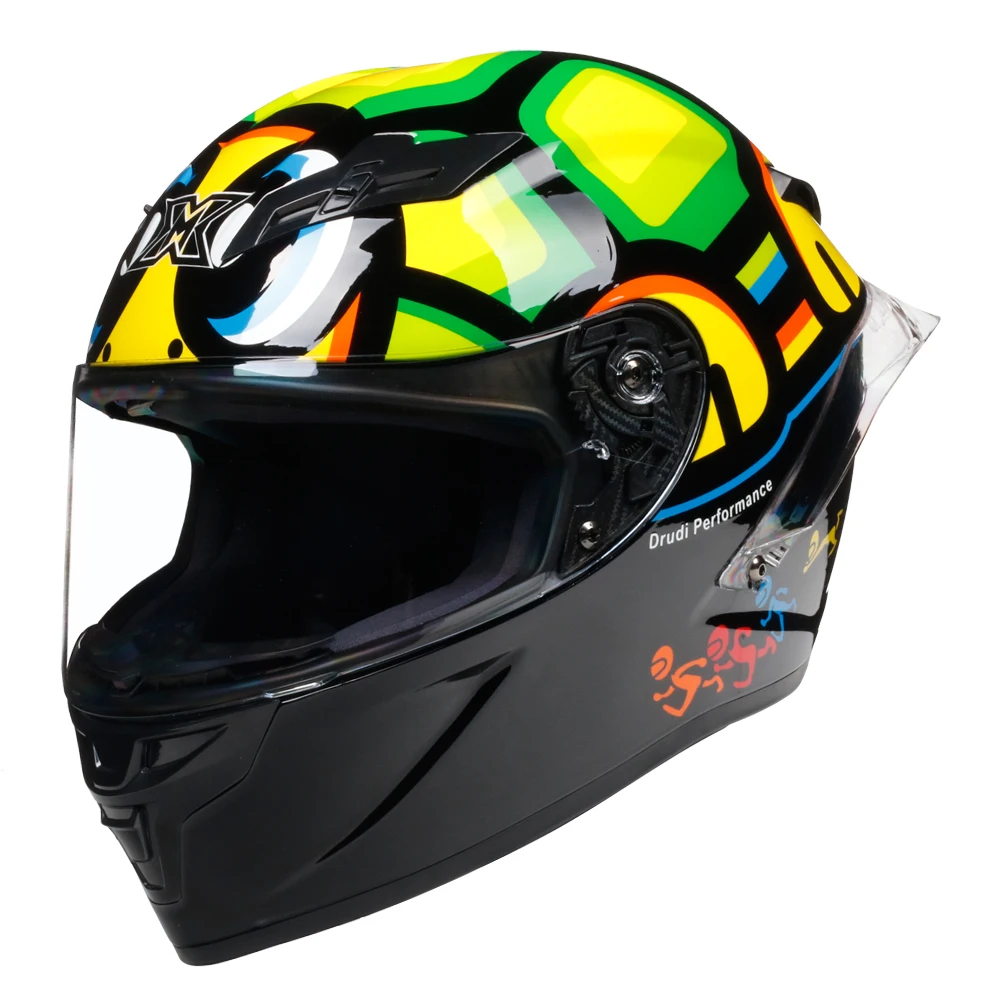 Последние предложения Полнолицевой мотоциклетный шлем Capacete Casco De Moto DOT утвержденный Capacete для гоночного руля