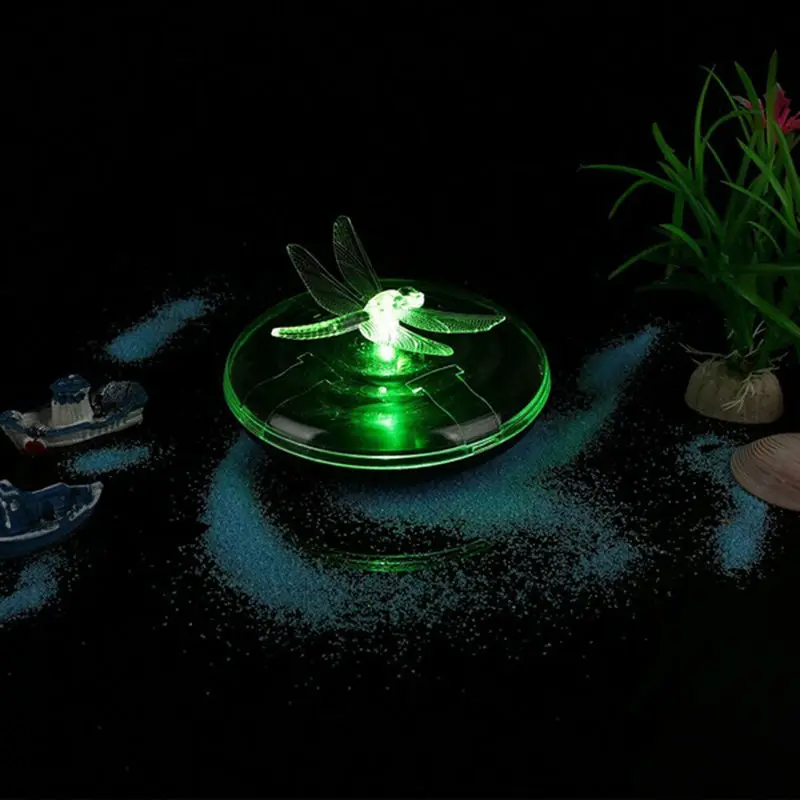 Солнечный светодиодный RGB плавающий фонарь для бассейна Ночной светильник водонепроницаемый бабочка/Стрекоза цвет свет наружная декорация для пруда