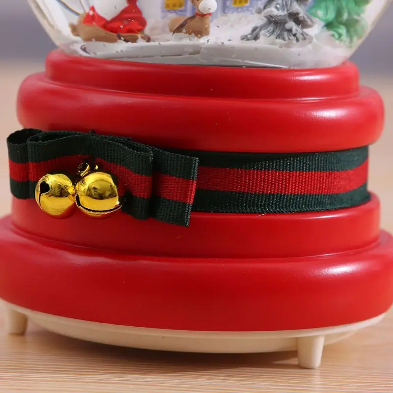 Lighting Music Box Santa Claus Elk Snow Old Man With A Bag Crystal Ball For Christmas Gift Tabletop Decoration Home Ornament Lighting Music Box Santa Claus Elk Snow Old Man With A Bag Crystal Ball For Christmas Gift Tabletop Decoration Home Ornament