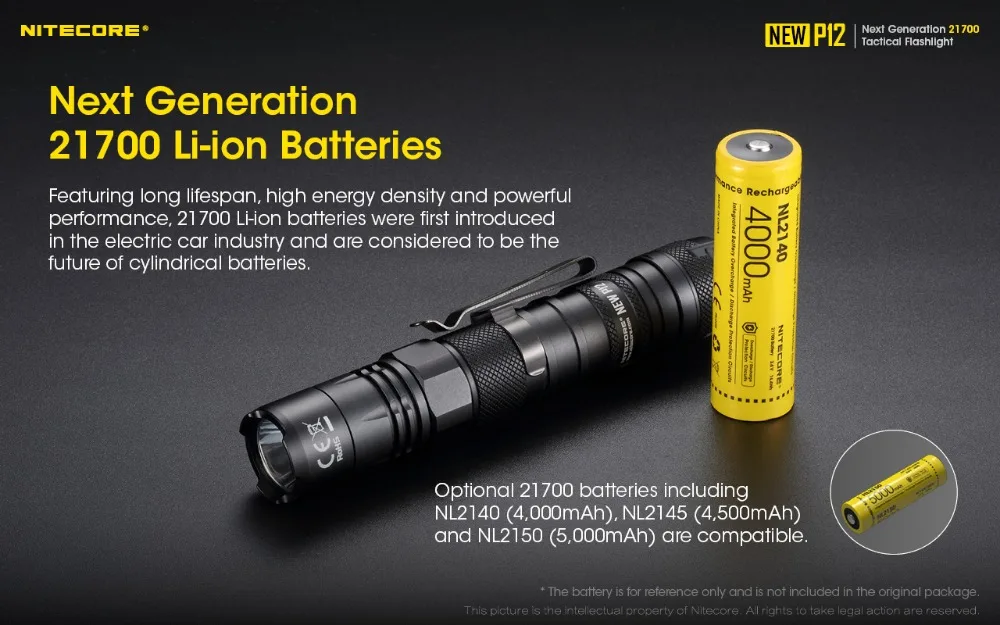 NITECORE, новинка, P12, тактический флэш-светильник, XP-L, HD V6, светодиодный, 1200 люмен, луч, 238 м, уличный фонарь, поисково-спасательный, ручной светильник