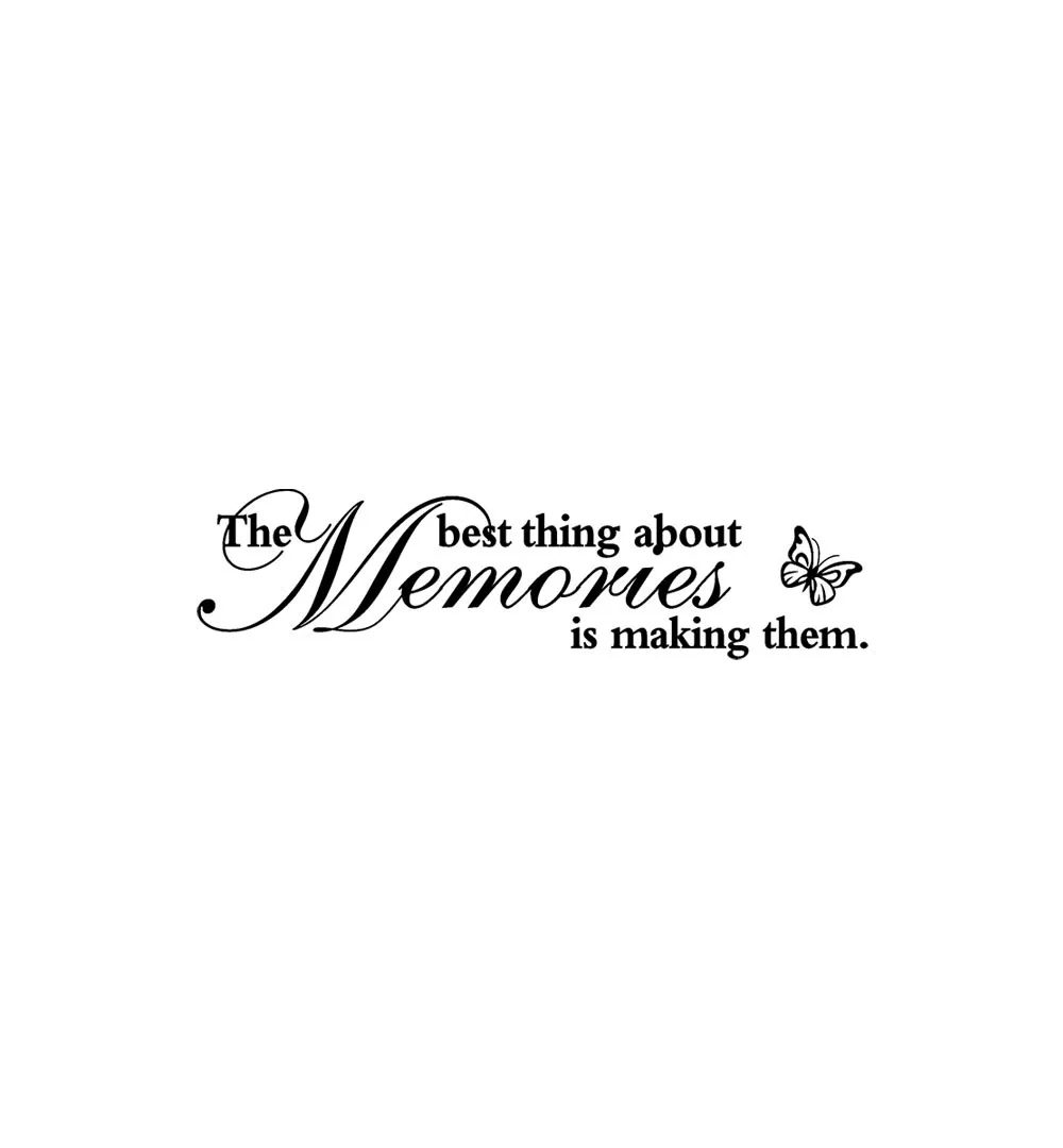 The Best Thing About Memories Is Making Them Wall Stickers Removable Art Vinyl Mural Home Room Modern Decoration | Дом и сад